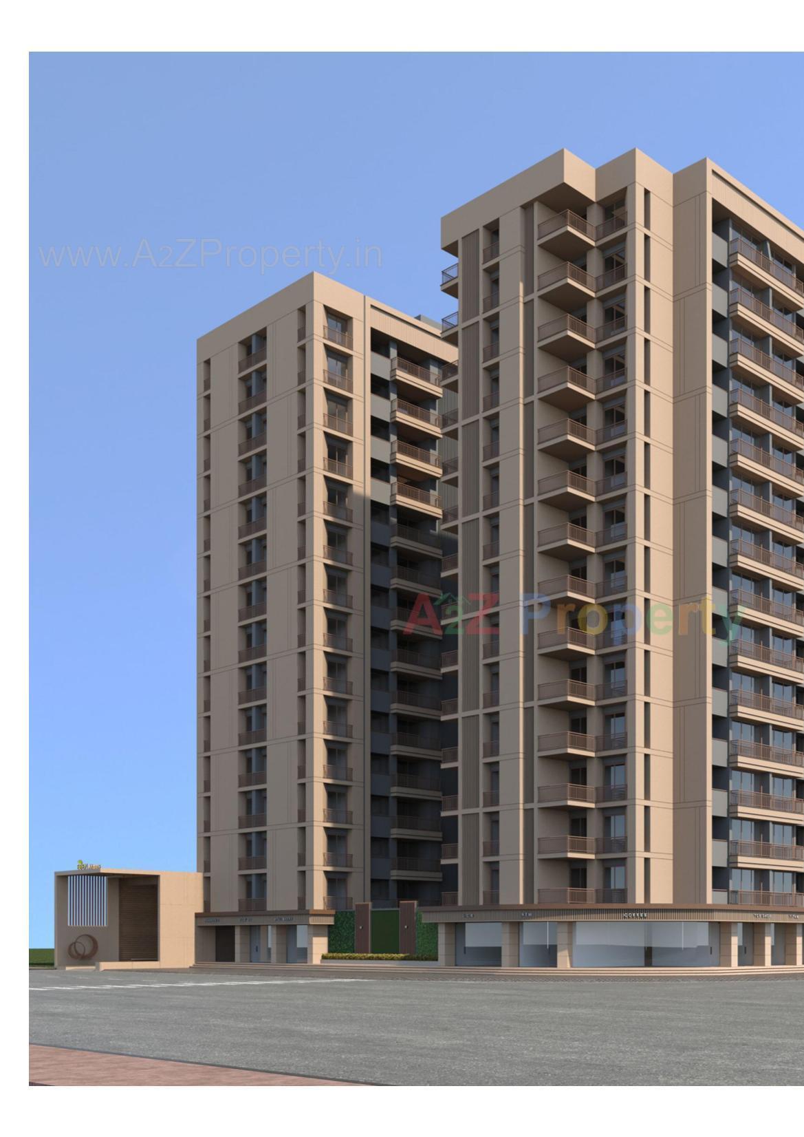 3D Elevation of real estate project Eden Atmos located at Sarthana, Surat, Gujarat