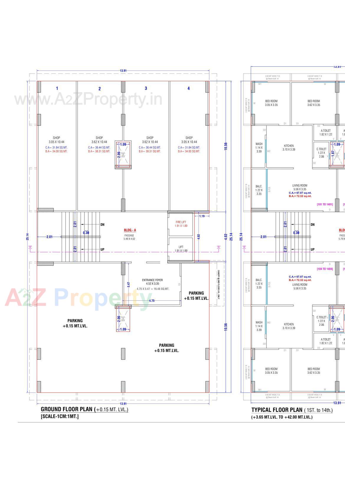 Layout of real estate project Eden Atmos located at Sarthana, Surat, Gujarat