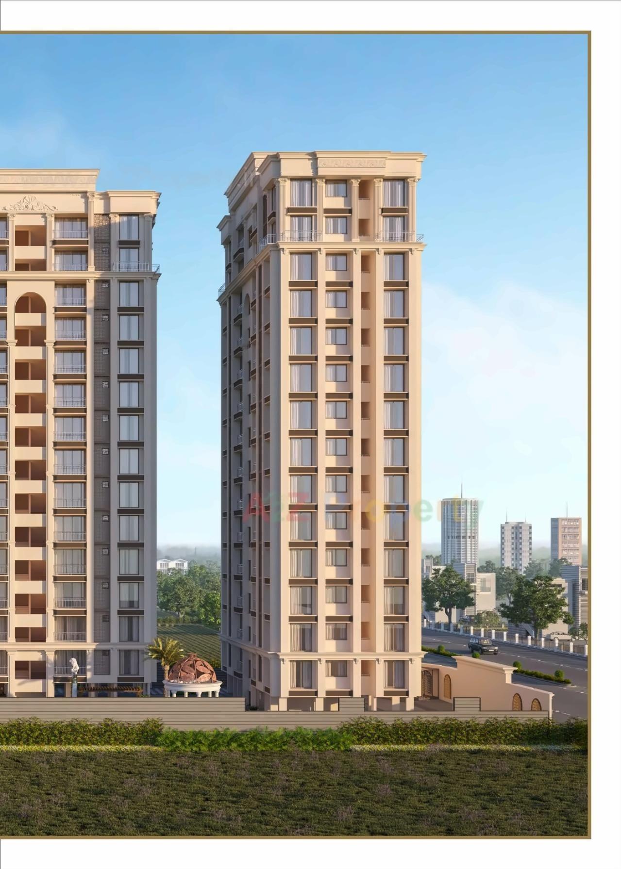 3D Elevation of real estate project Eden Hills located at Varachha, Surat, Gujarat