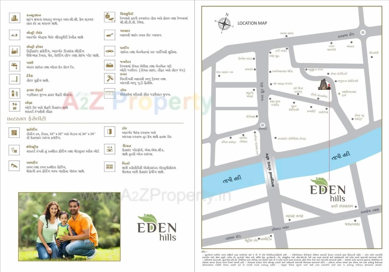  of real estate project Eden Hills located at Varachha, Surat, Gujarat