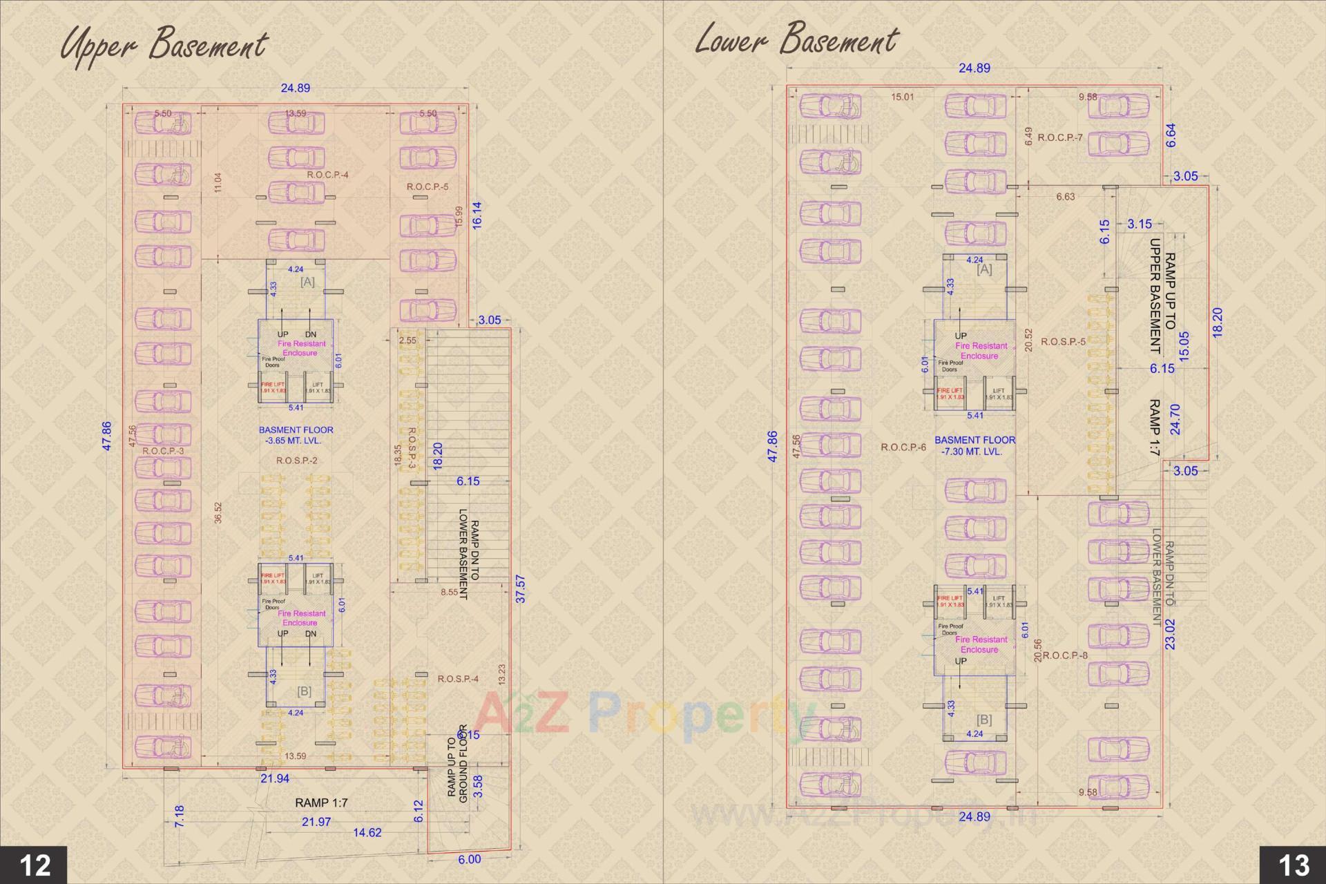 Layout of real estate project Eden Imperia located at Neral, Surat, Gujarat