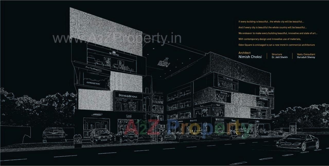 3D Elevation of real estate project Eden Square located at Surat, Surat, Gujarat