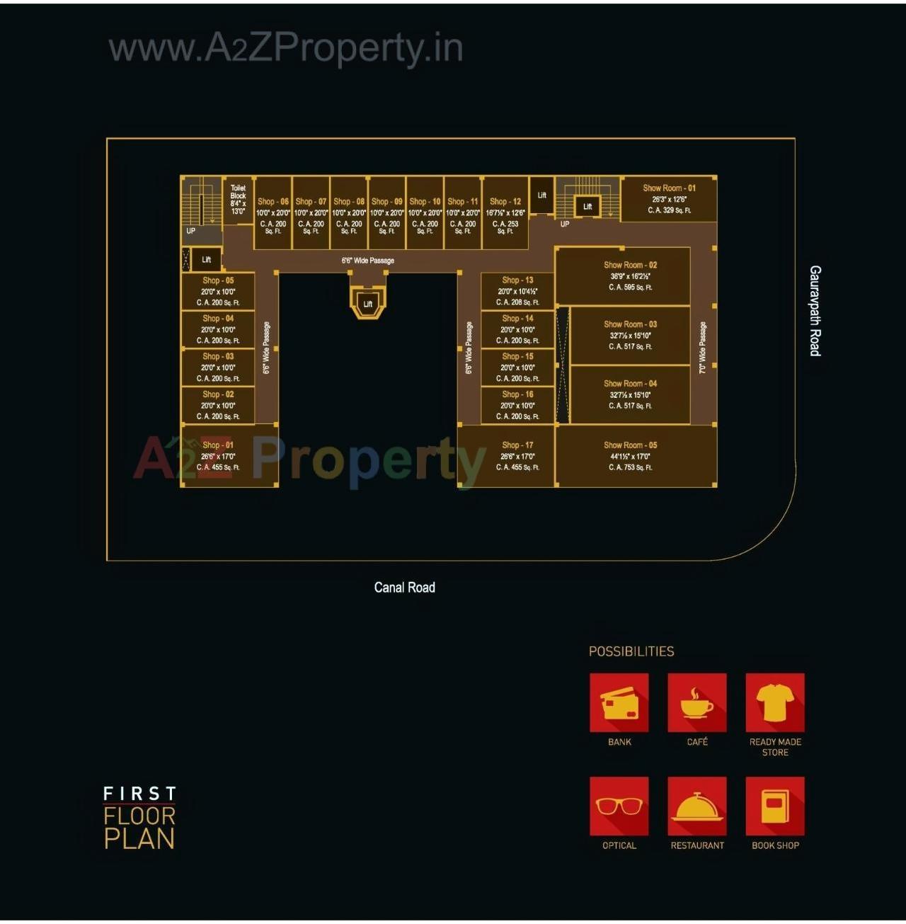 Layout of real estate project Eden Square located at Surat, Surat, Gujarat