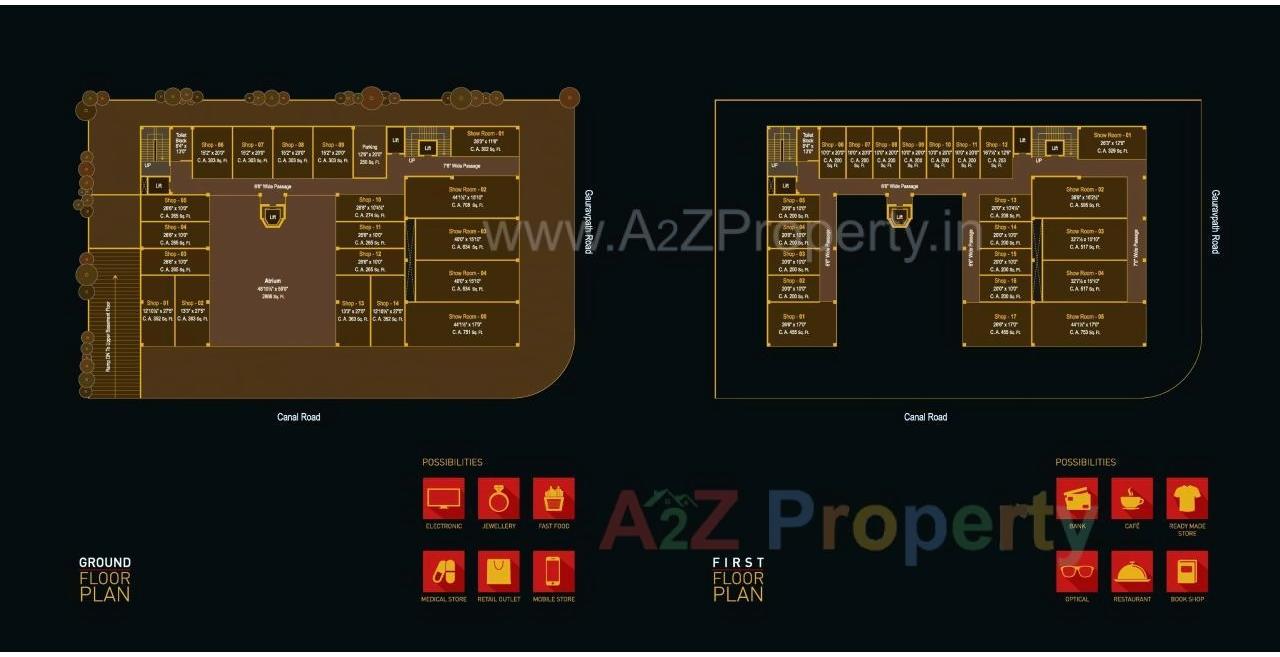 Layout of real estate project Eden Square located at Surat, Surat, Gujarat