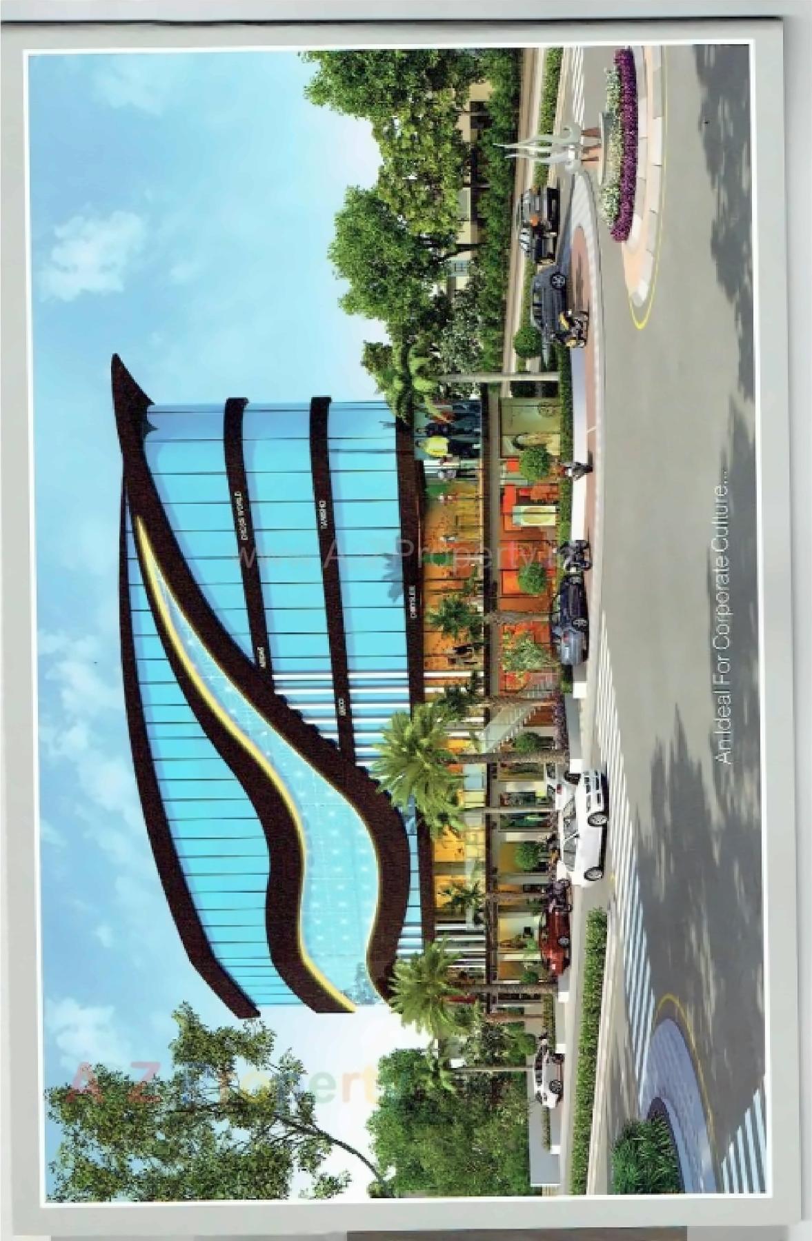 3D Elevation of real estate project Elita Square located at Kosad, Surat, Gujarat