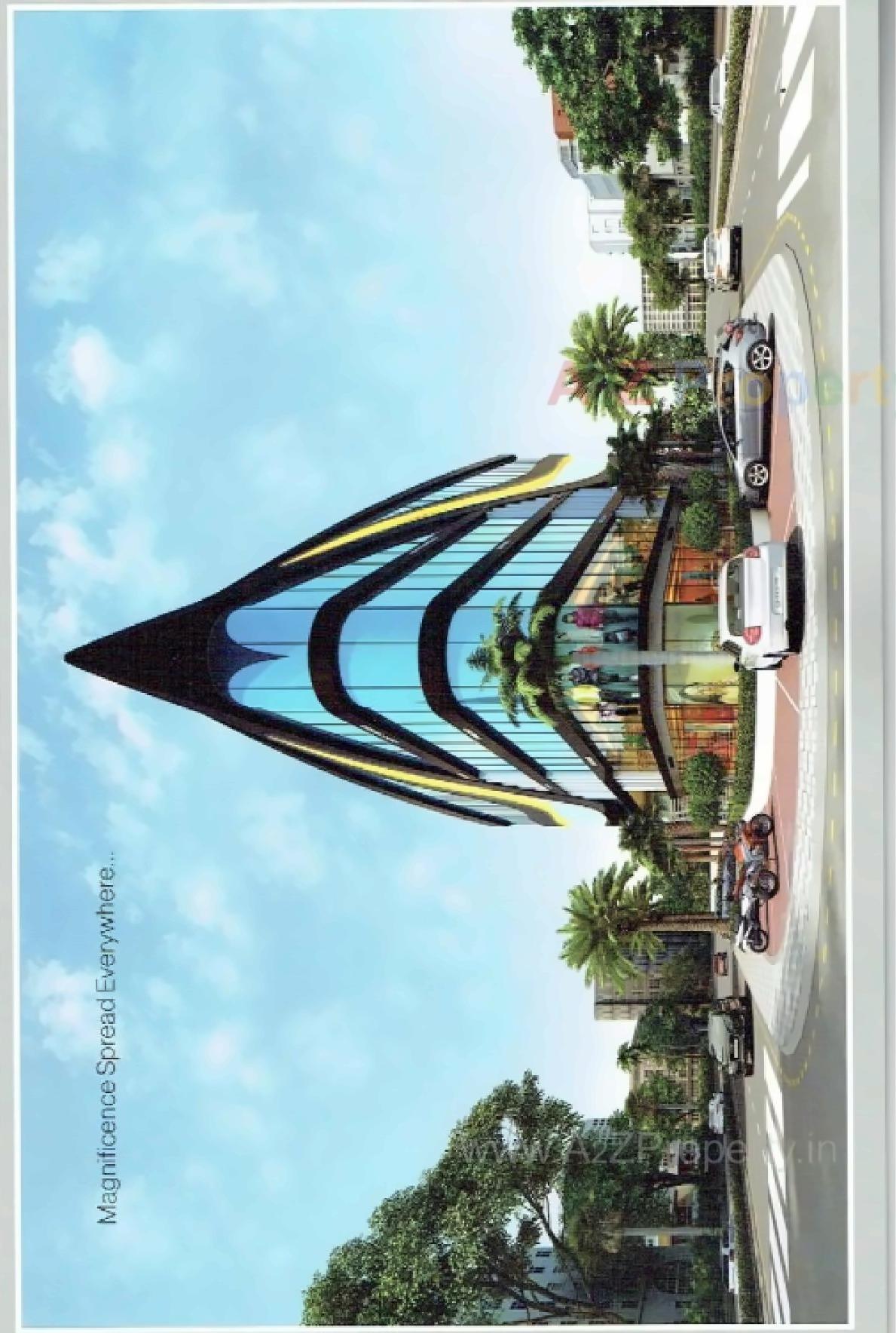 3D Elevation of real estate project Elita Square located at Kosad, Surat, Gujarat