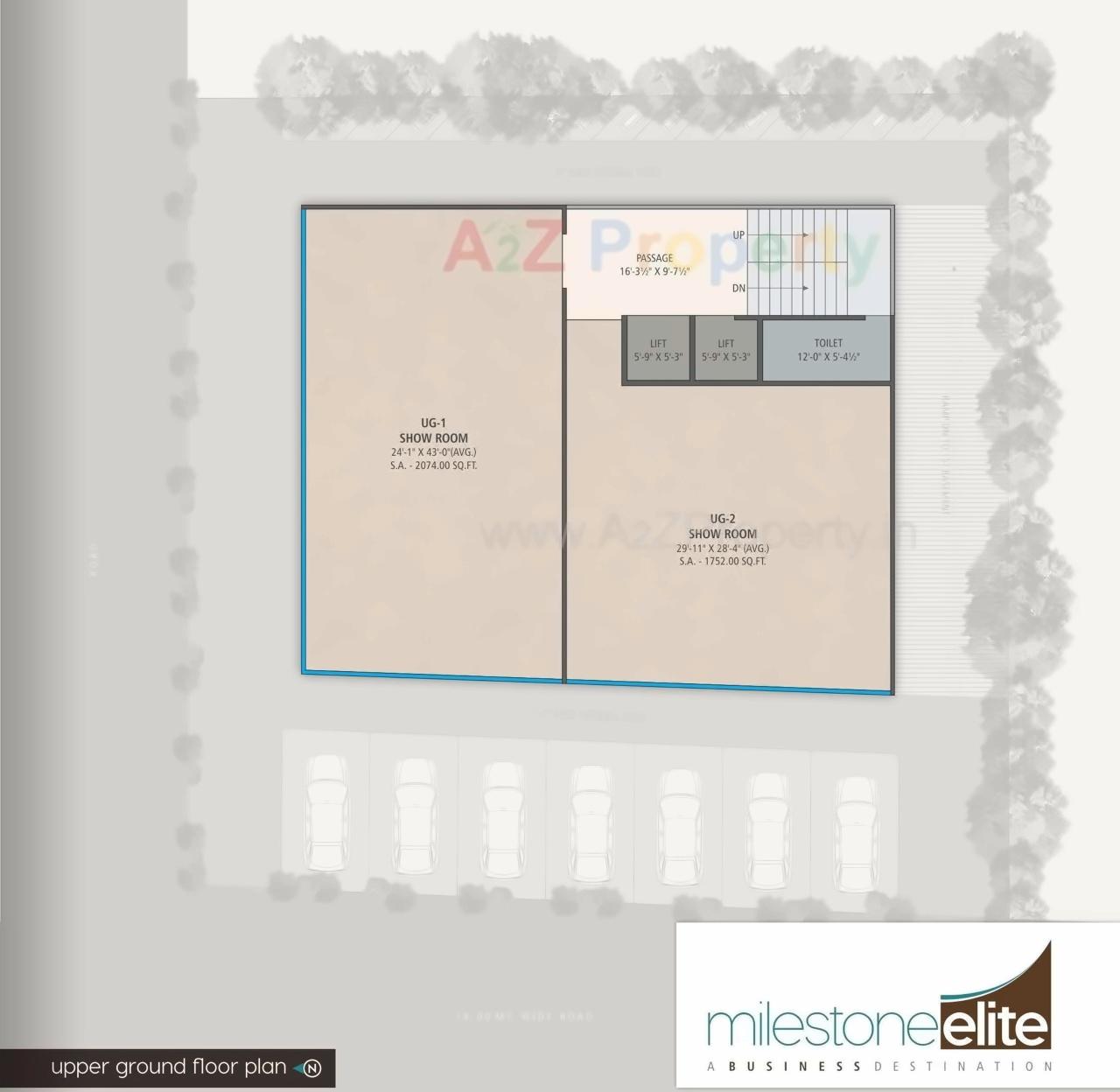 Layout of real estate project Elite located at Nanpura, Surat, Gujarat