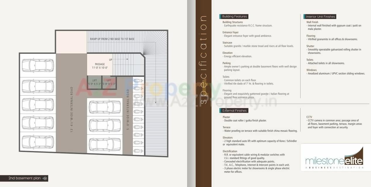 Layout of real estate project Elite located at Nanpura, Surat, Gujarat