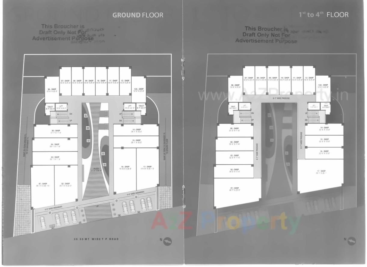 Layout of real estate project Eon Square located at Adajan, Surat, Gujarat