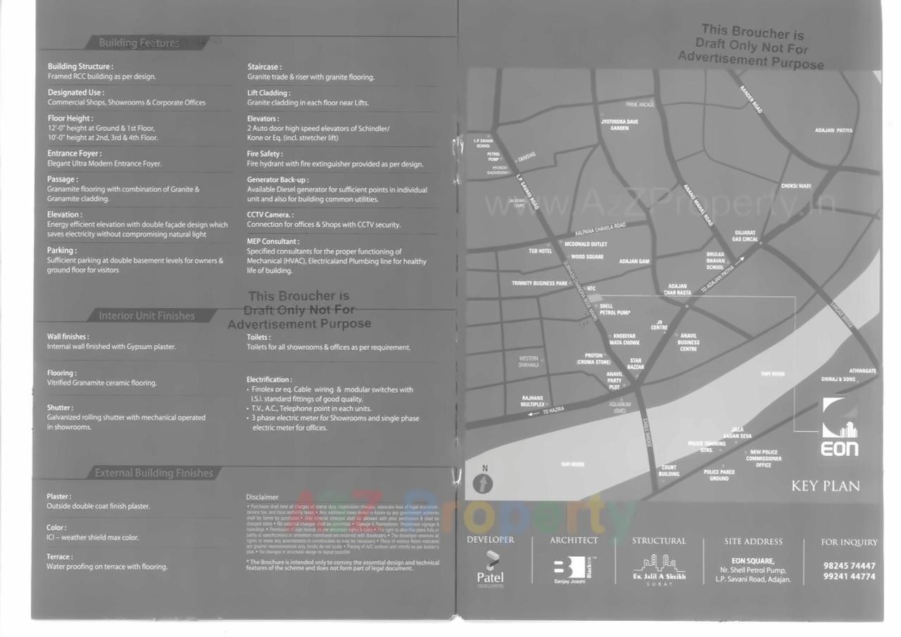  of real estate project Eon Square located at Adajan, Surat, Gujarat