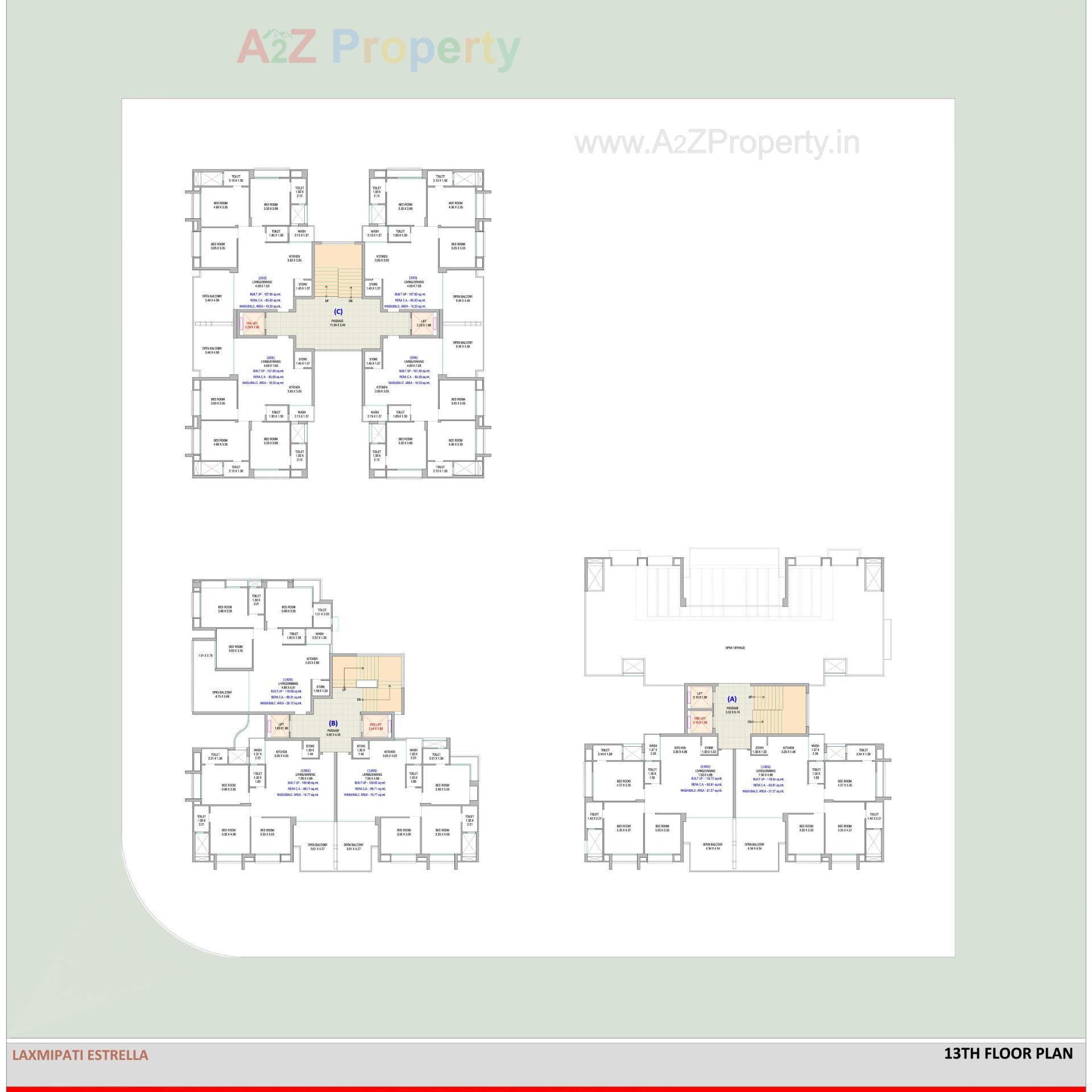 Layout of real estate project Estrella located at Palanpore, Surat, Gujarat