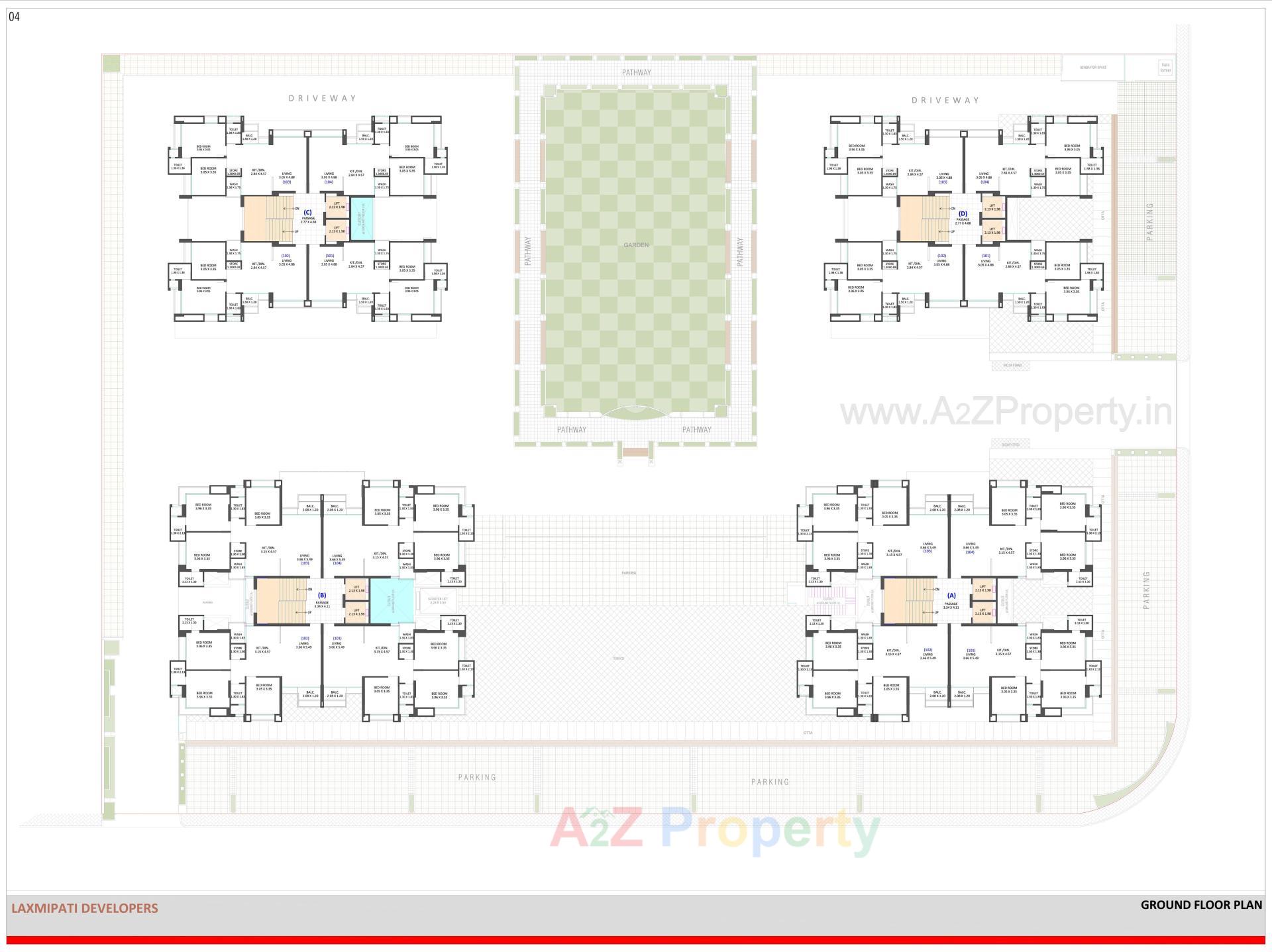 Layout of real estate project Euphoria located at Surat, Surat, Gujarat