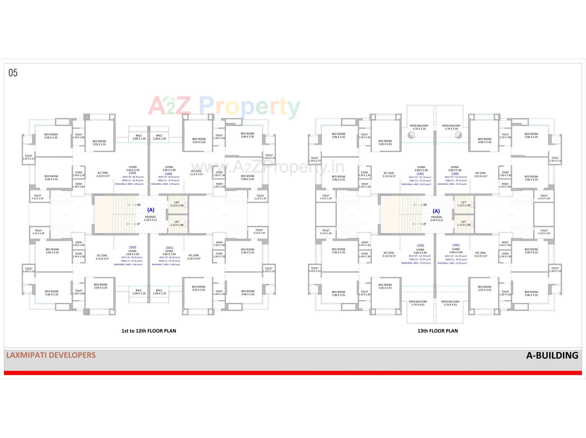 Layout of real estate project Euphoria located at Surat, Surat, Gujarat
