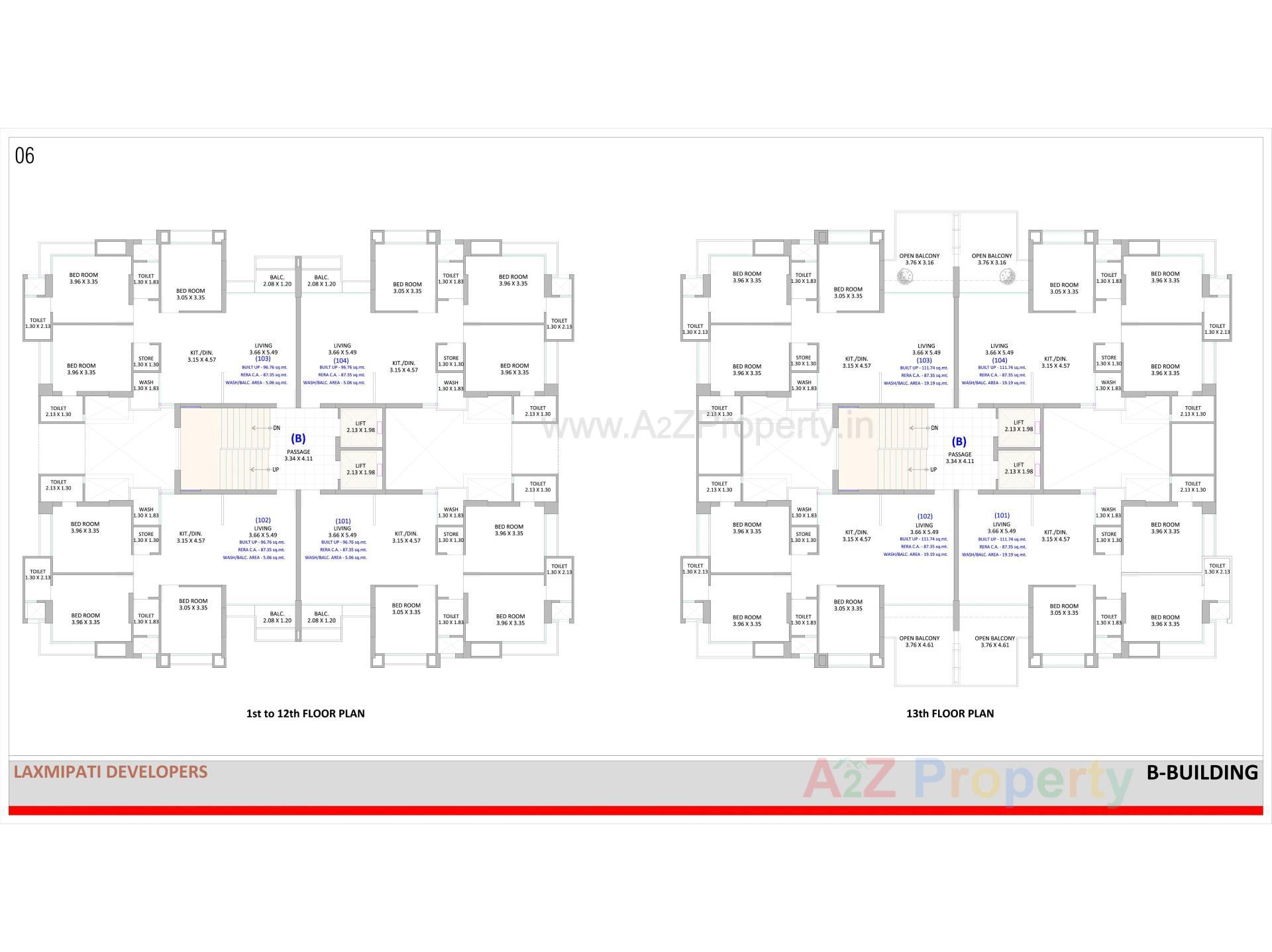 Layout of real estate project Euphoria located at Surat, Surat, Gujarat