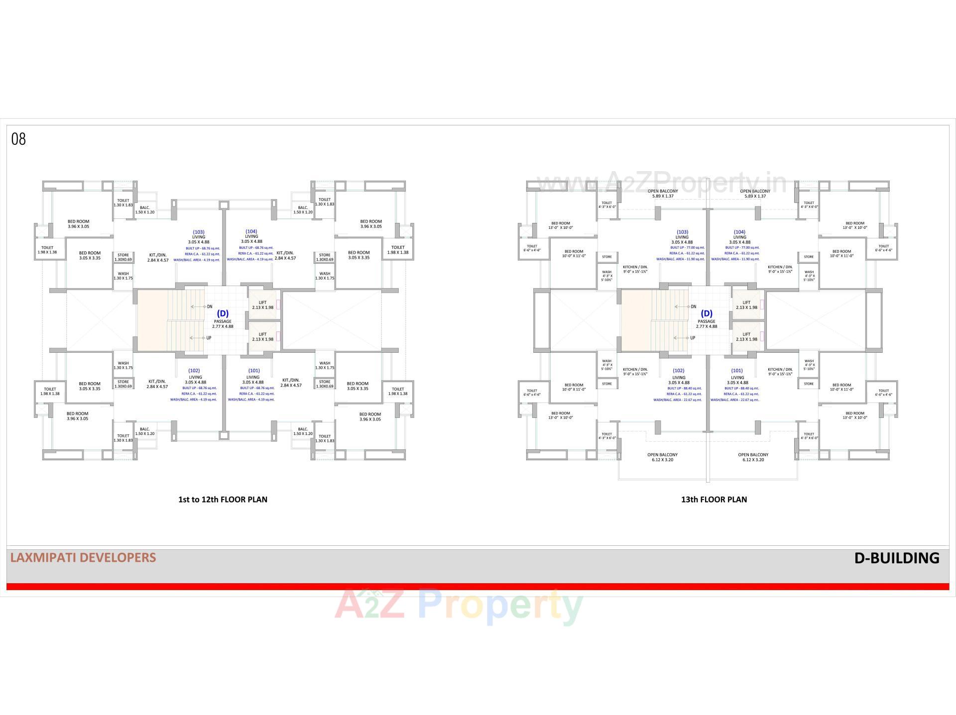 Layout of real estate project Euphoria located at Surat, Surat, Gujarat