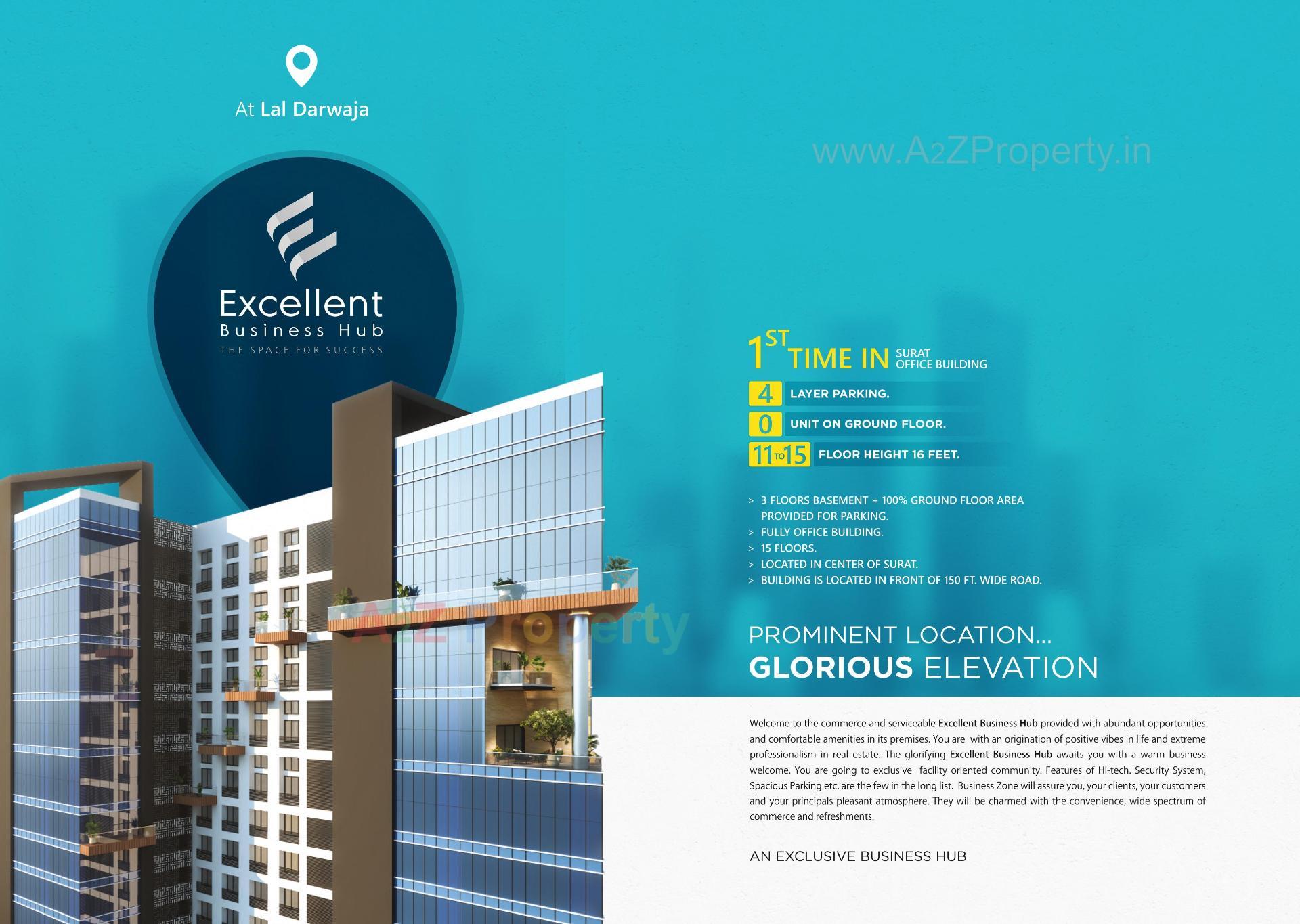  of real estate project Excellent Business Hub located at Lal-darwaja, Surat, Gujarat