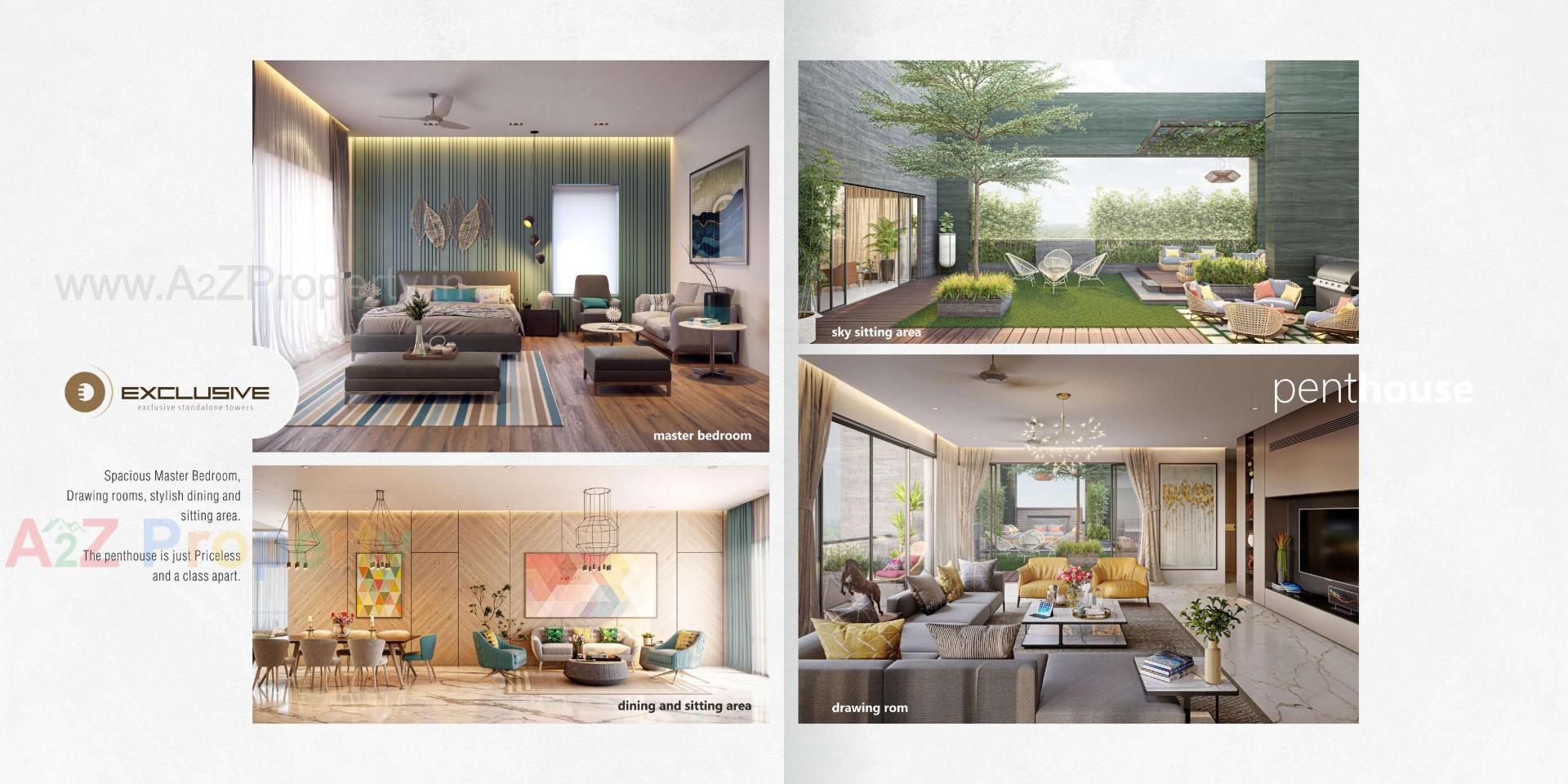 3D Elevation of real estate project Exclusive located at Rander, Surat, Gujarat