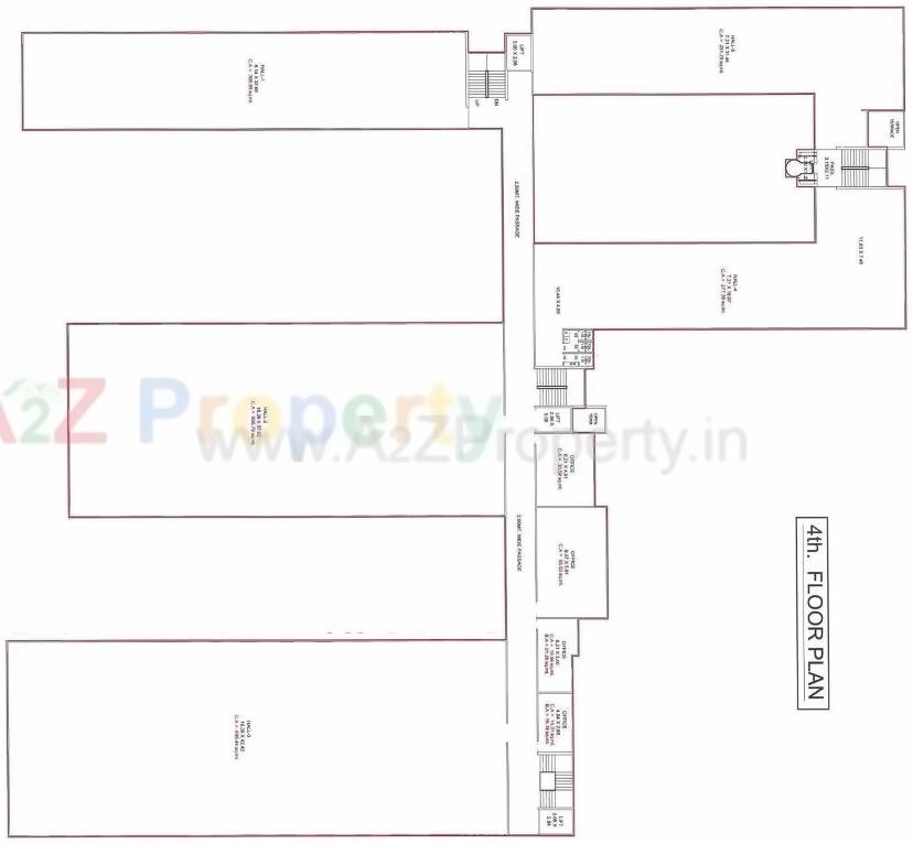 Layout of real estate project Exult Shoppers located at Vesu, Surat, Gujarat