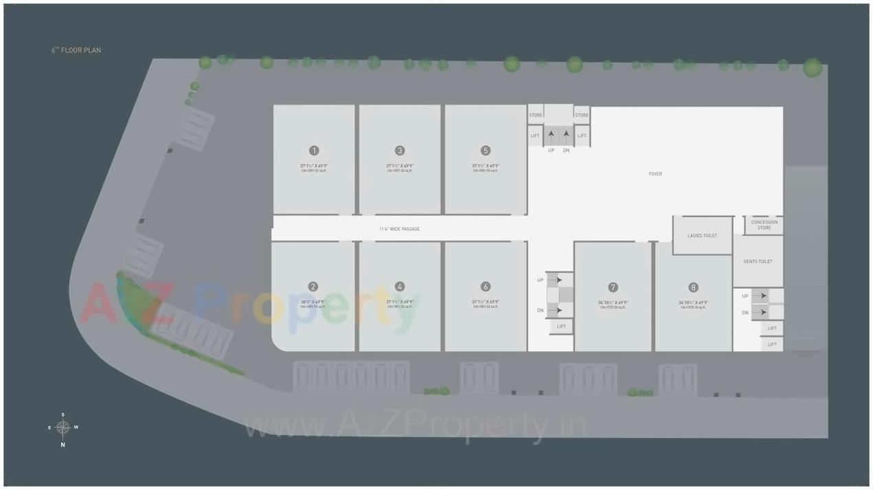 Layout of real estate project Exxoniic located at Surat, Surat, Gujarat