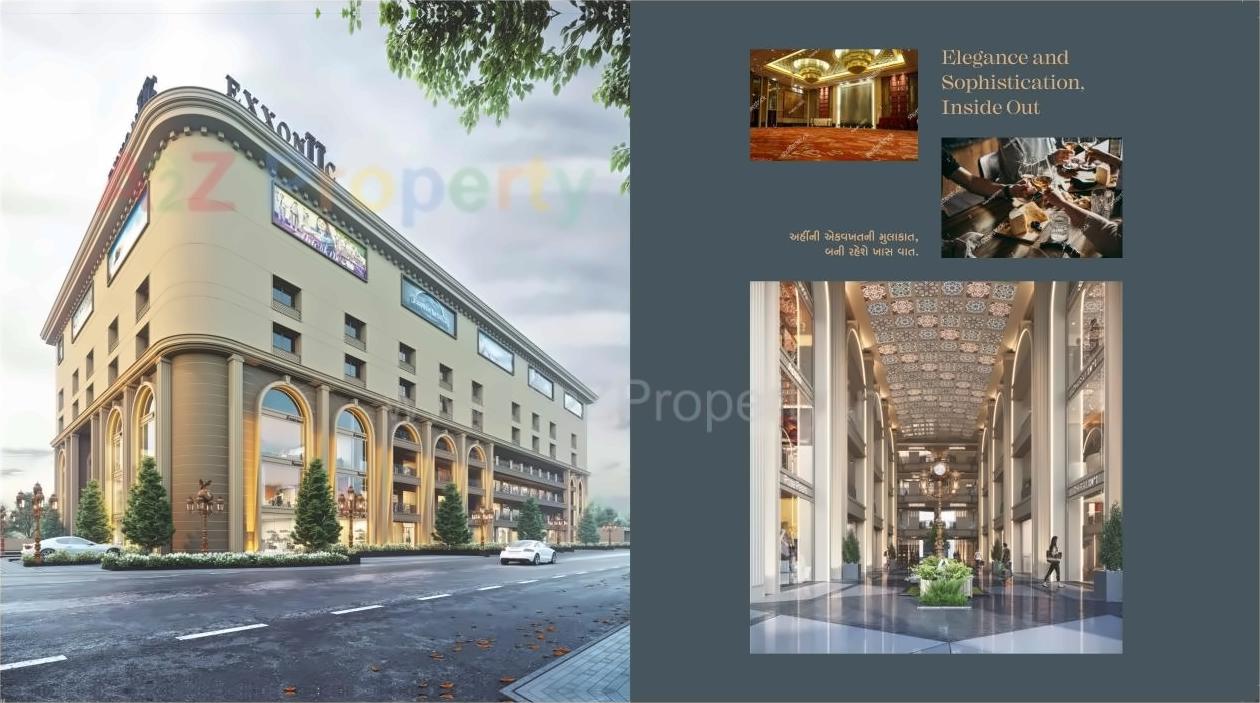 3D Elevation of real estate project Exxoniic located at Surat, Surat, Gujarat