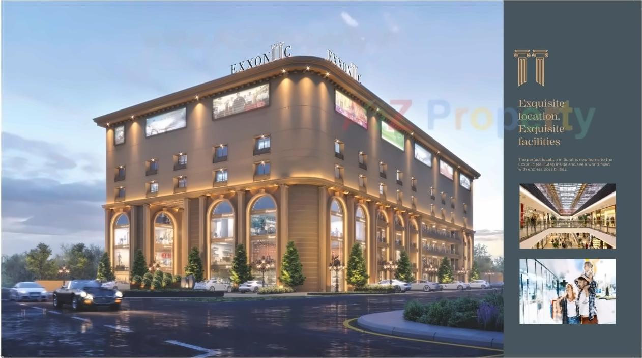 3D Elevation of real estate project Exxoniic located at Surat, Surat, Gujarat