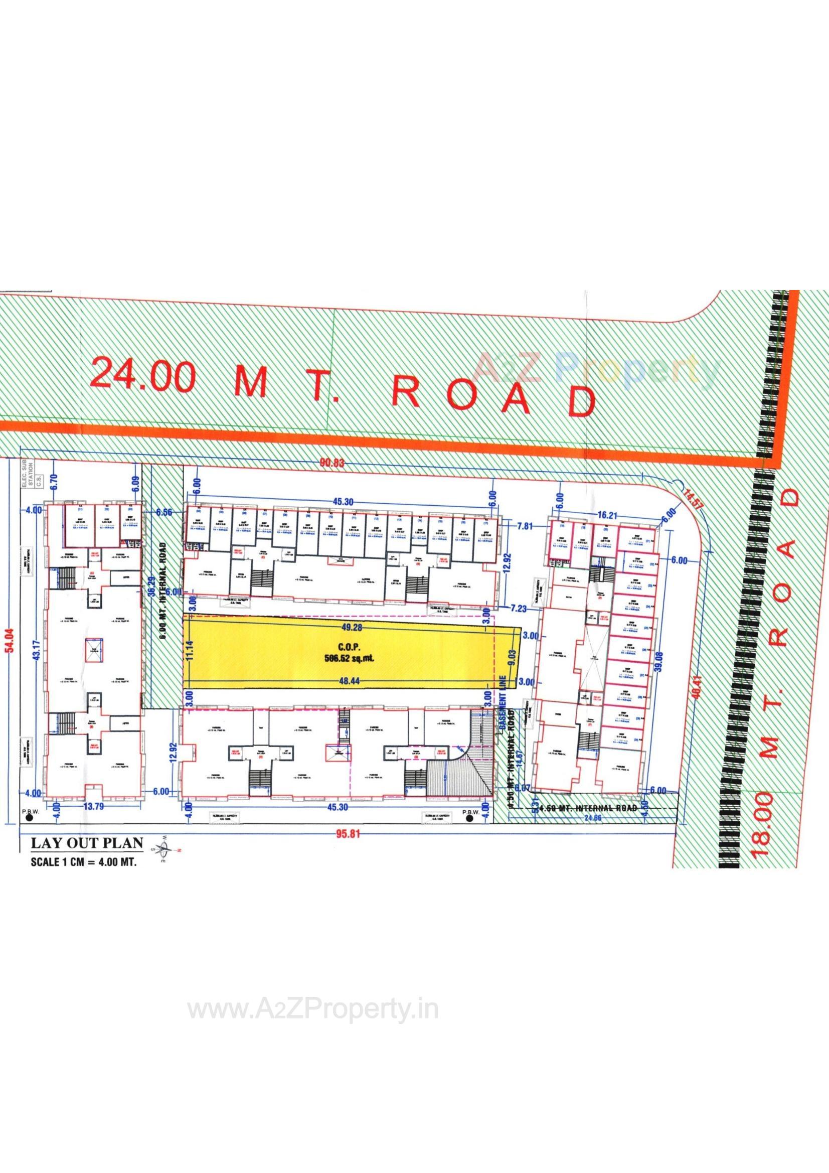 Layout of real estate project Flower View Homes located at Dindoli, Surat, Gujarat
