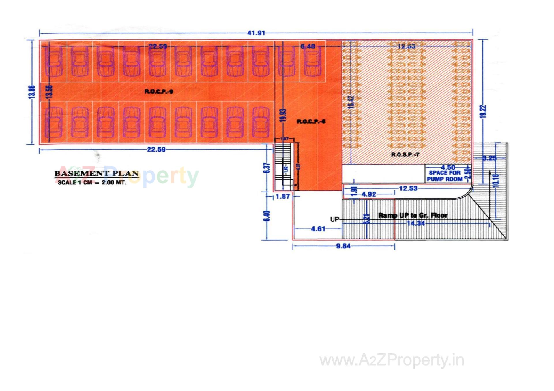 Layout of real estate project Flower View Homes located at Dindoli, Surat, Gujarat