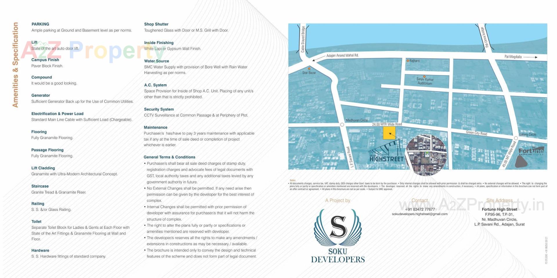  of real estate project Fortune Highstreet located at Surat, Surat, Gujarat