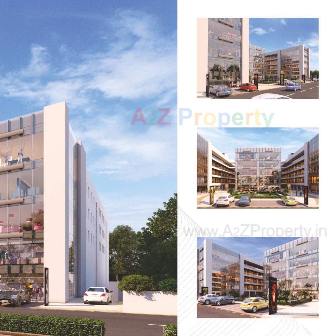 3D Elevation of real estate project Fortune Highstreet located at Surat, Surat, Gujarat