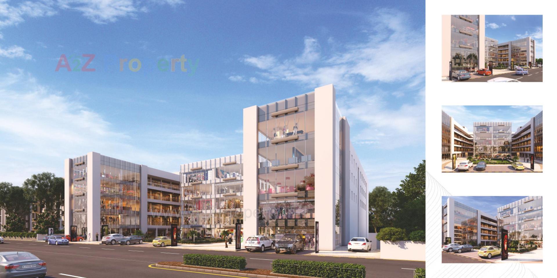 3D Elevation of real estate project Fortune Highstreet located at Surat, Surat, Gujarat