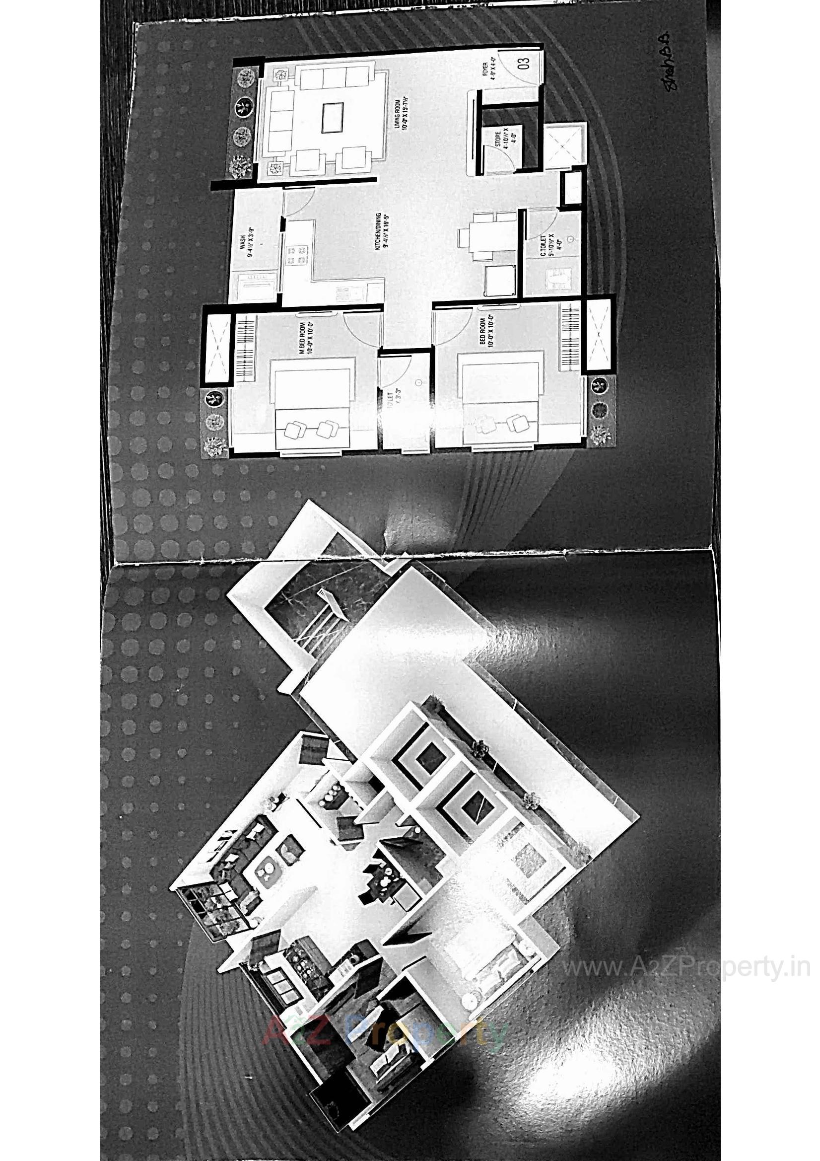 Layout of real estate project Fourteen Point located at Sarthana, Surat, Gujarat