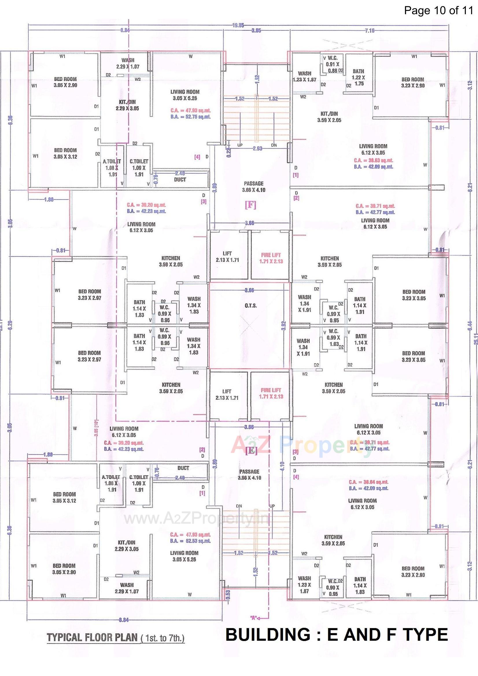 Layout of real estate project Gajanand Residency located at Dindoli, Surat, Gujarat