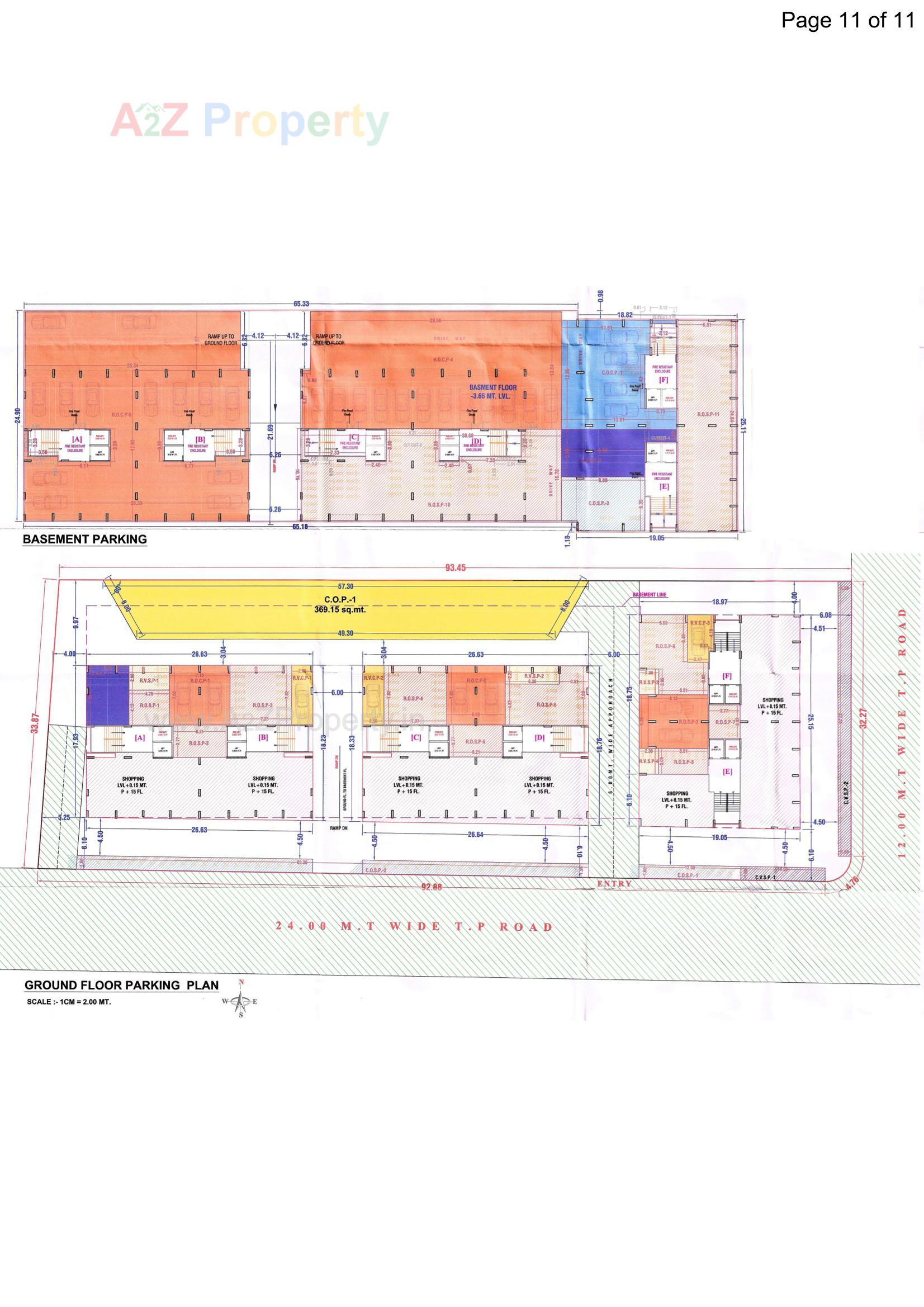 Layout of real estate project Gajanand Residency located at Dindoli, Surat, Gujarat