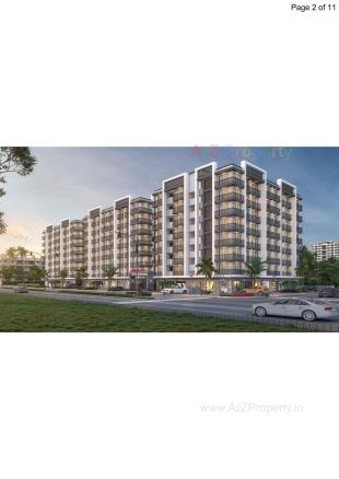 Elevation of real estate project Gajanand Residency located at Dindoli, Surat, Gujarat