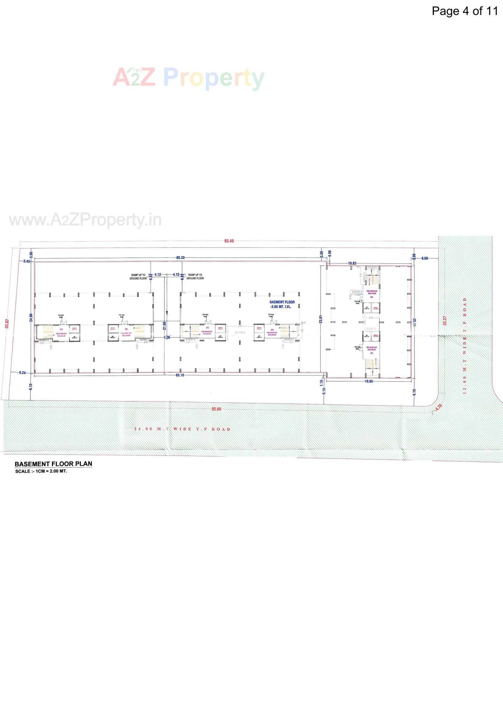 Layout of real estate project Gajanand Residency located at Dindoli, Surat, Gujarat