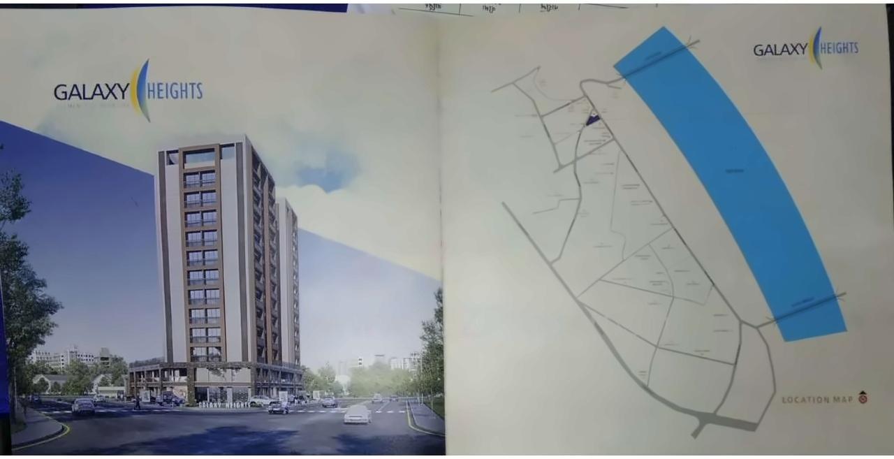 3D Elevation of real estate project Galaxy Heights located at Surat, Surat, Gujarat