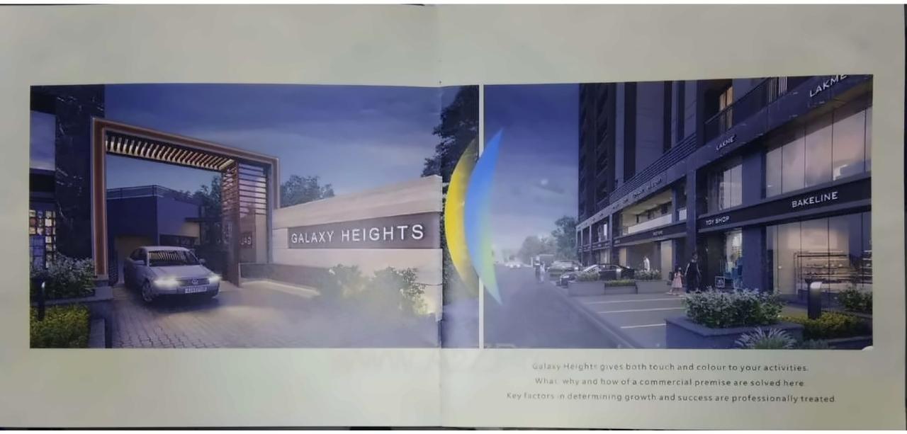 3D Elevation of real estate project Galaxy Heights located at Surat, Surat, Gujarat