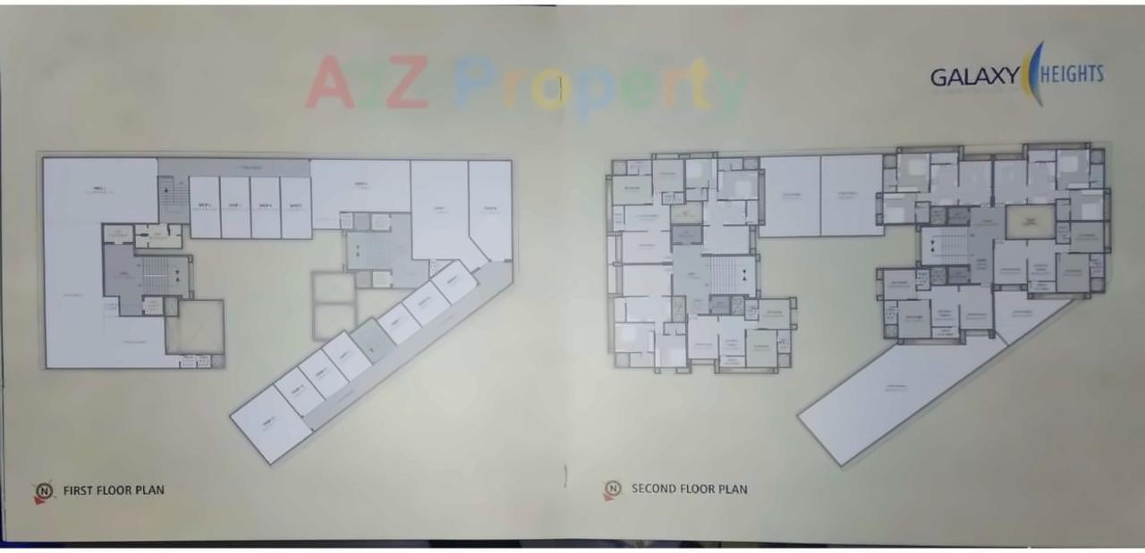 Layout of real estate project Galaxy Heights located at Surat, Surat, Gujarat
