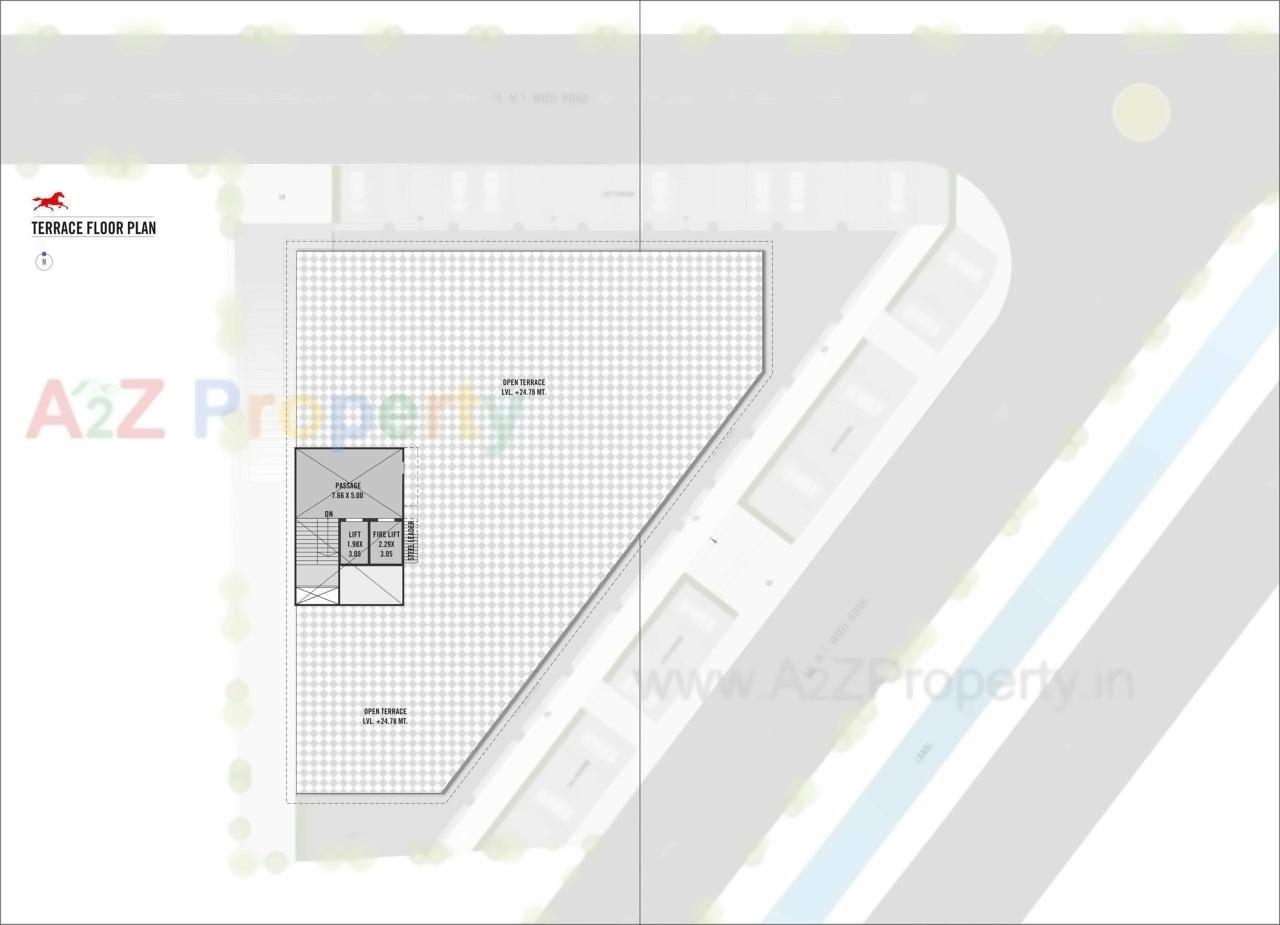 Layout of real estate project Galloping Corridor located at Bharthana, Surat, Gujarat