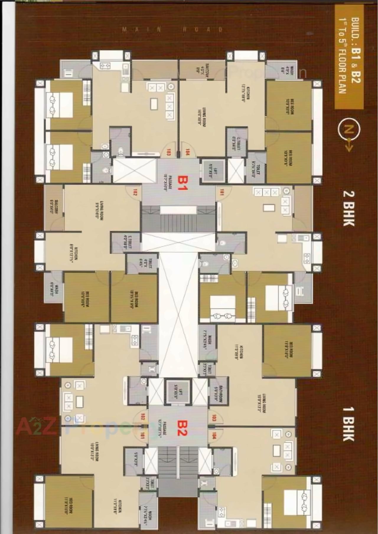 Layout of real estate project Ghanshyam Avenue located at Balkash, Surat, Gujarat