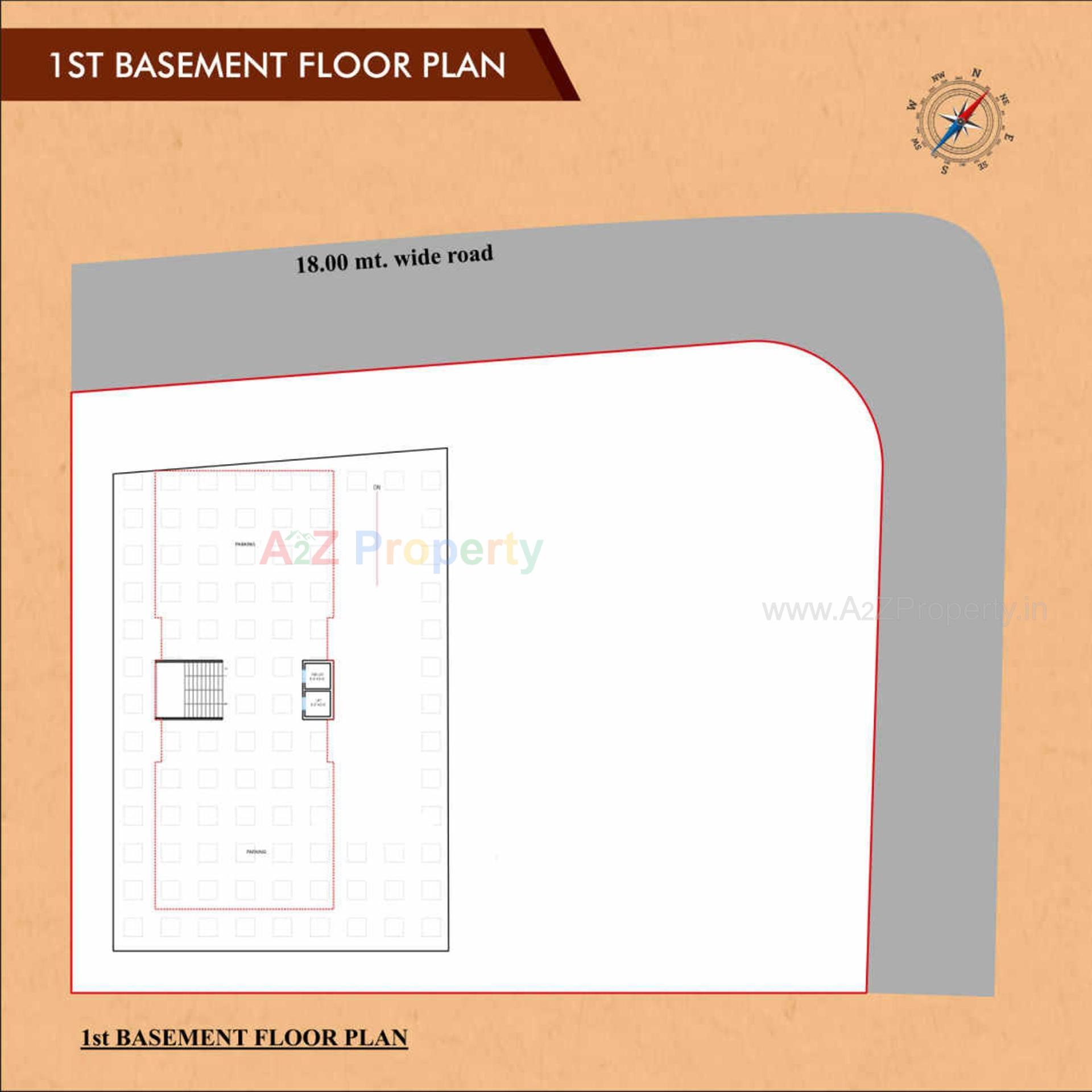 Layout of real estate project Girikandra Residency located at Puna, Surat, Gujarat