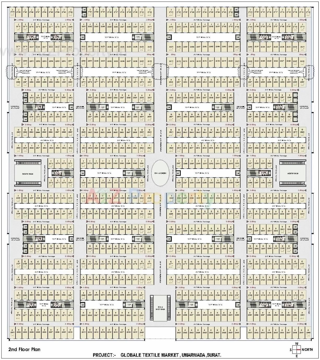  of real estate project Globale Textile Market located at Umarwada, Surat, Gujarat