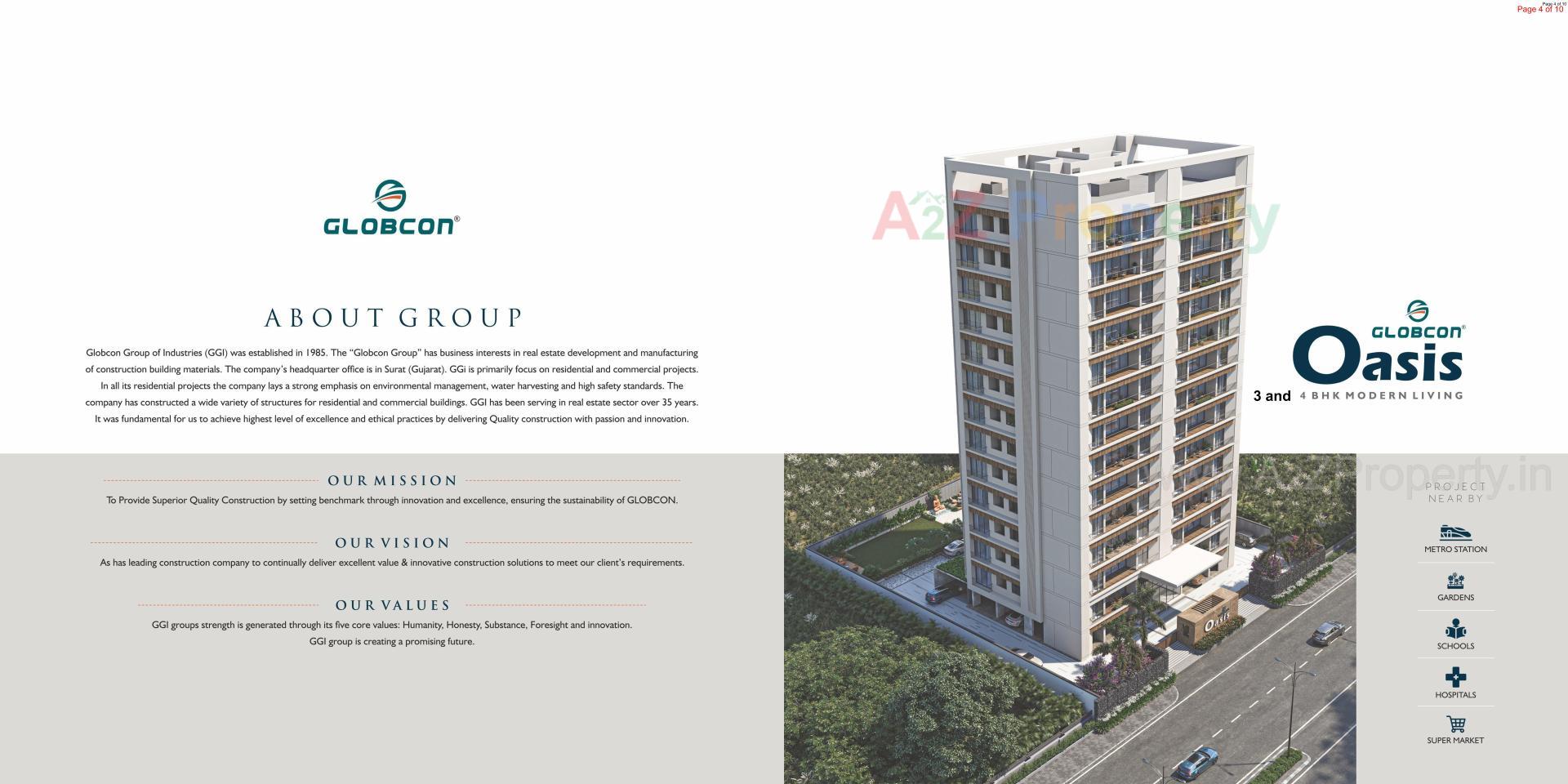  of real estate project Globcon Oasis located at Pal, Surat, Gujarat