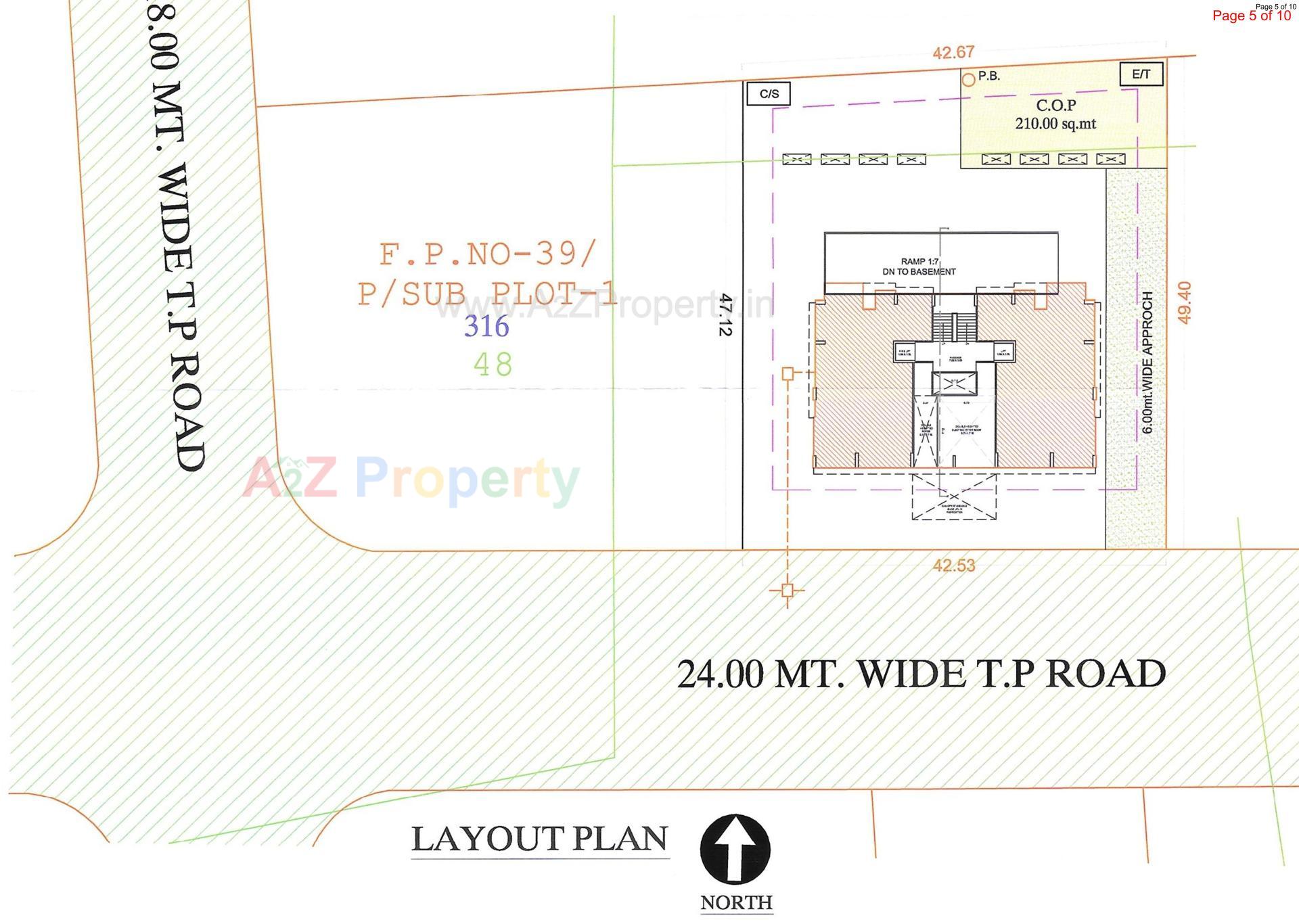 Layout of real estate project Globcon Oasis located at Pal, Surat, Gujarat