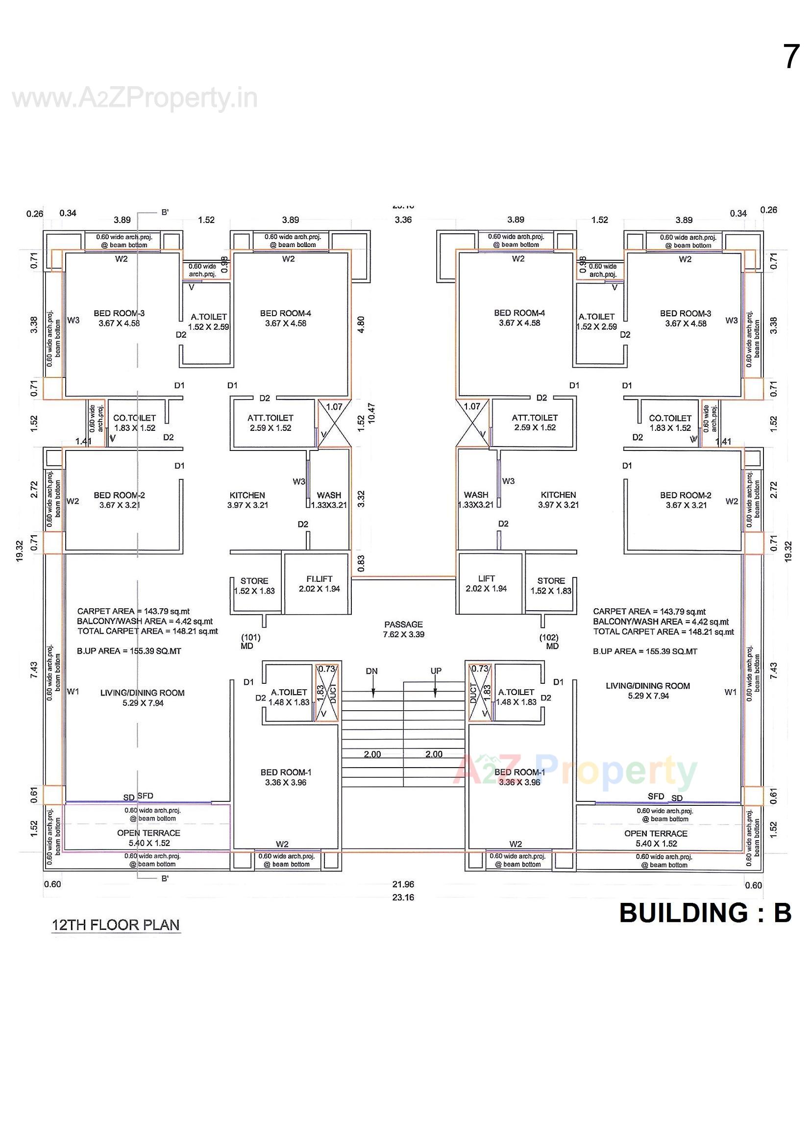 Layout of real estate project Globcon Optima located at Pal, Surat, Gujarat