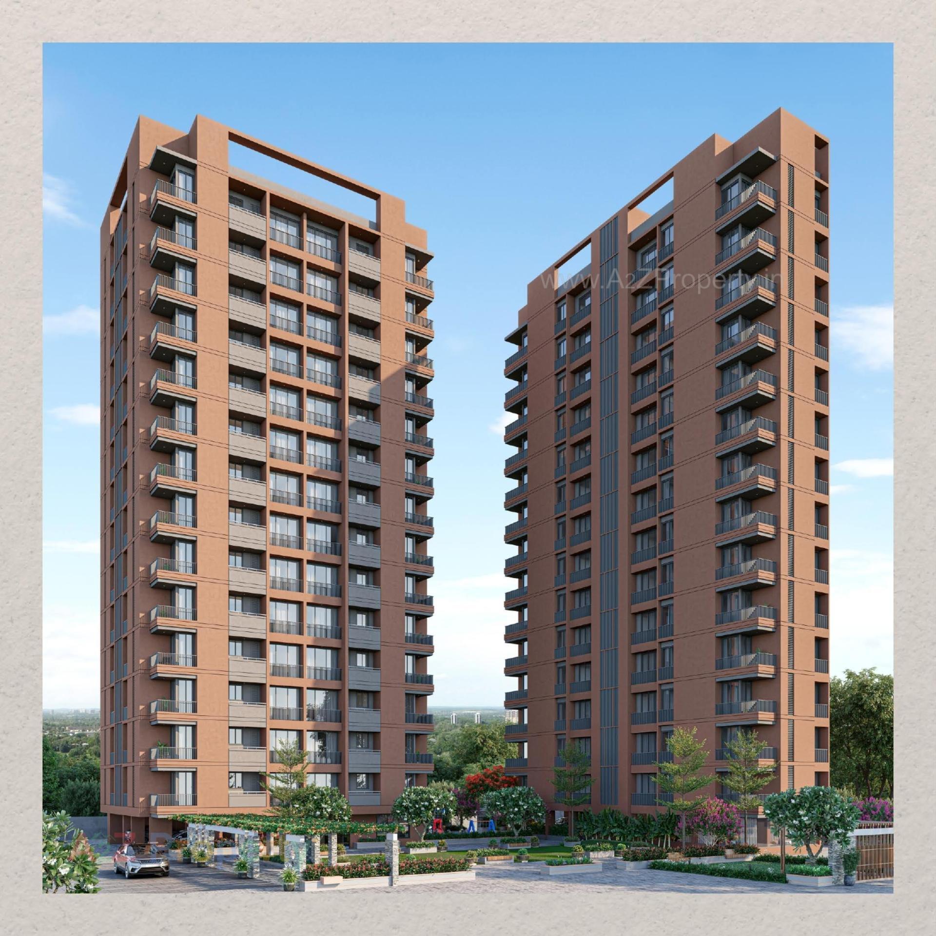 3D Elevation of real estate project Globcon Splendora located at Palanpor, Surat, Gujarat