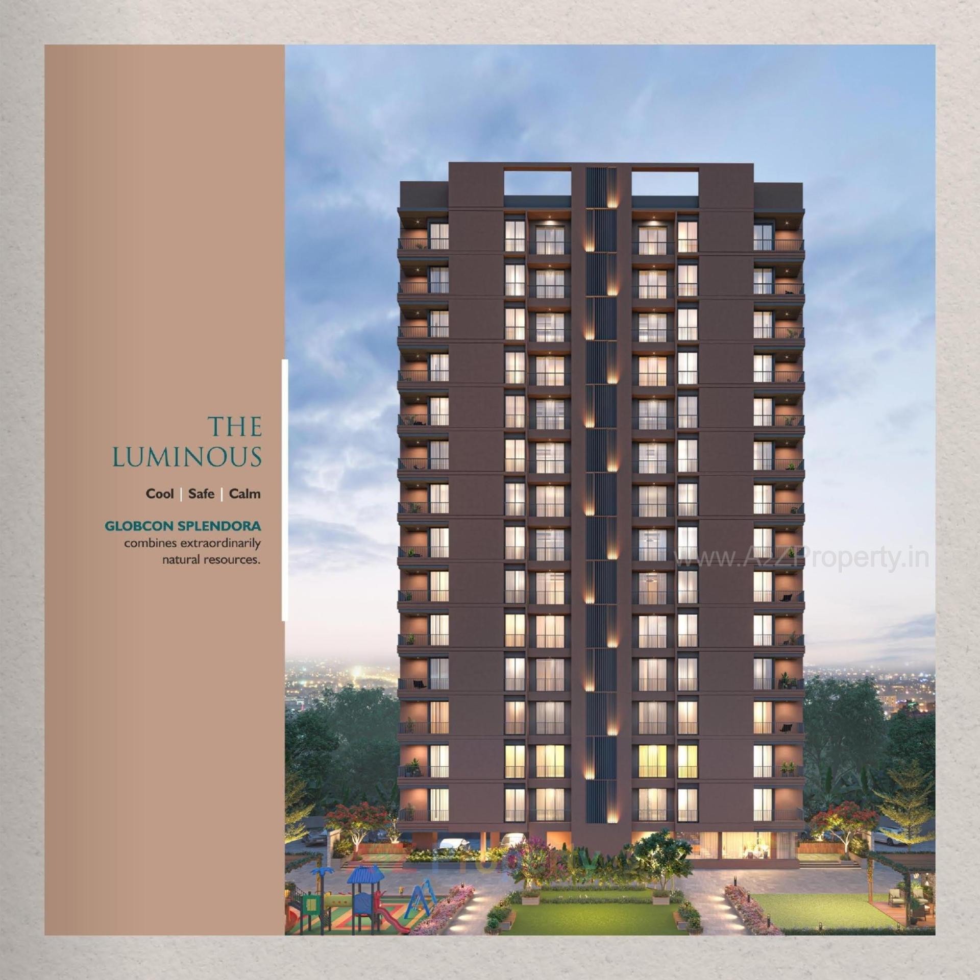 3D Elevation of real estate project Globcon Splendora located at Palanpor, Surat, Gujarat