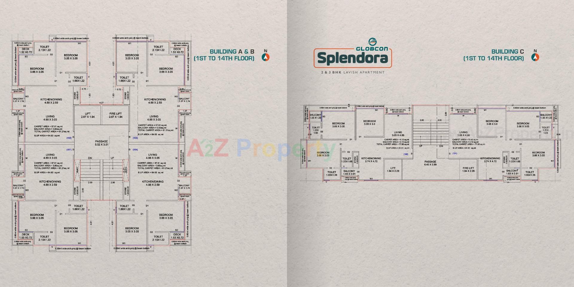 Layout of real estate project Globcon Splendora located at Palanpor, Surat, Gujarat