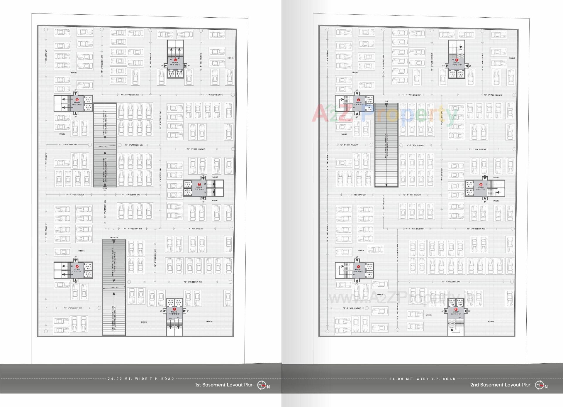 Layout of real estate project Glorina World located at Vesu, Surat, Gujarat