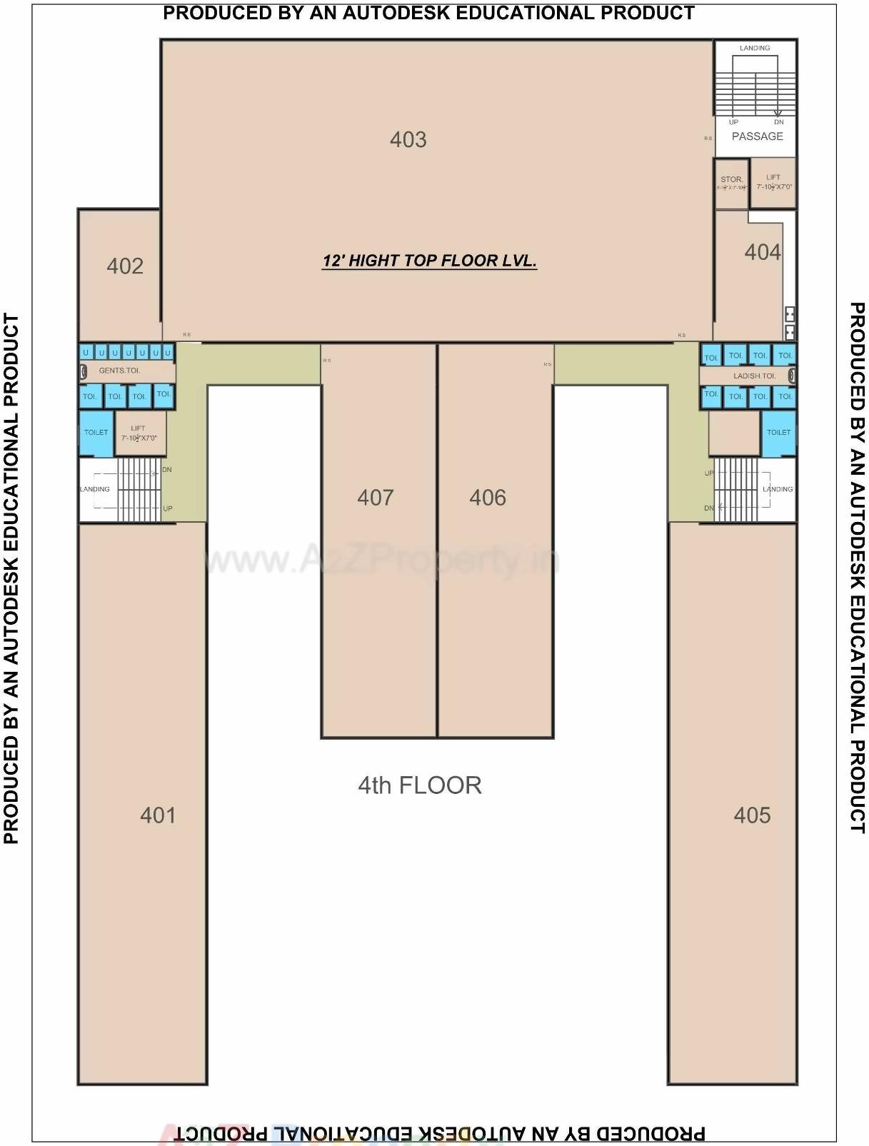Layout of real estate project Gokul Solitaire located at Vesu, Surat, Gujarat
